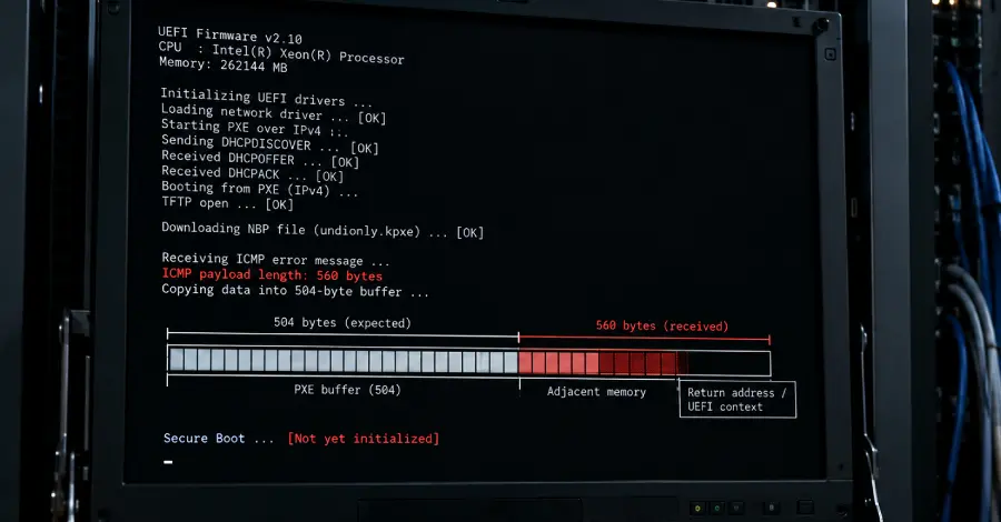 Defect critic în UEFI: atacatorii rulează cod înainte de Secure Boot pe servere cu boot pe rețea